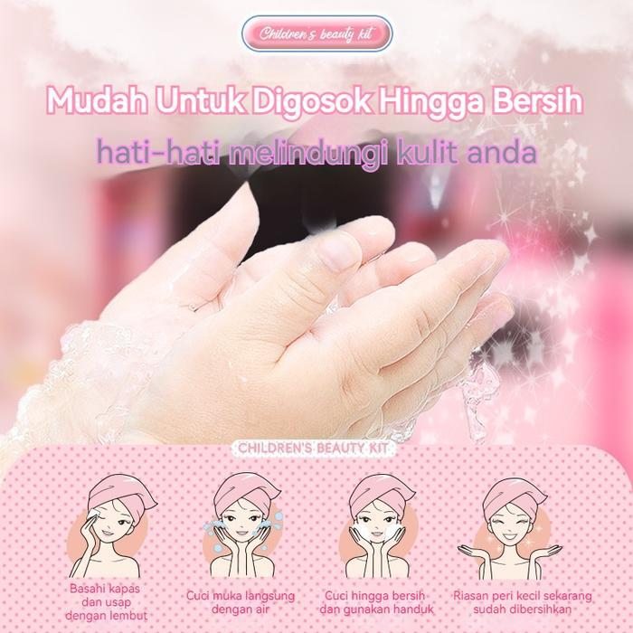 COD33PCS Mainan Kosmetik Kecantikan Anak / Girls Makeup Toys / Kuromi Make Up Asli Anak Set /