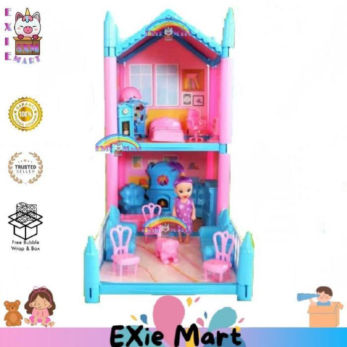 MAINAN ANAK DIY MERAKIT RUMAH BONEKA DREAM HOUSE MAINAN ANAK PEREMPUAN RUMAH RUMAHAN BONEKA