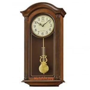 Jam Seiko Wooden Wall Clock Qxh066B Dual Chimes QXH066 Original