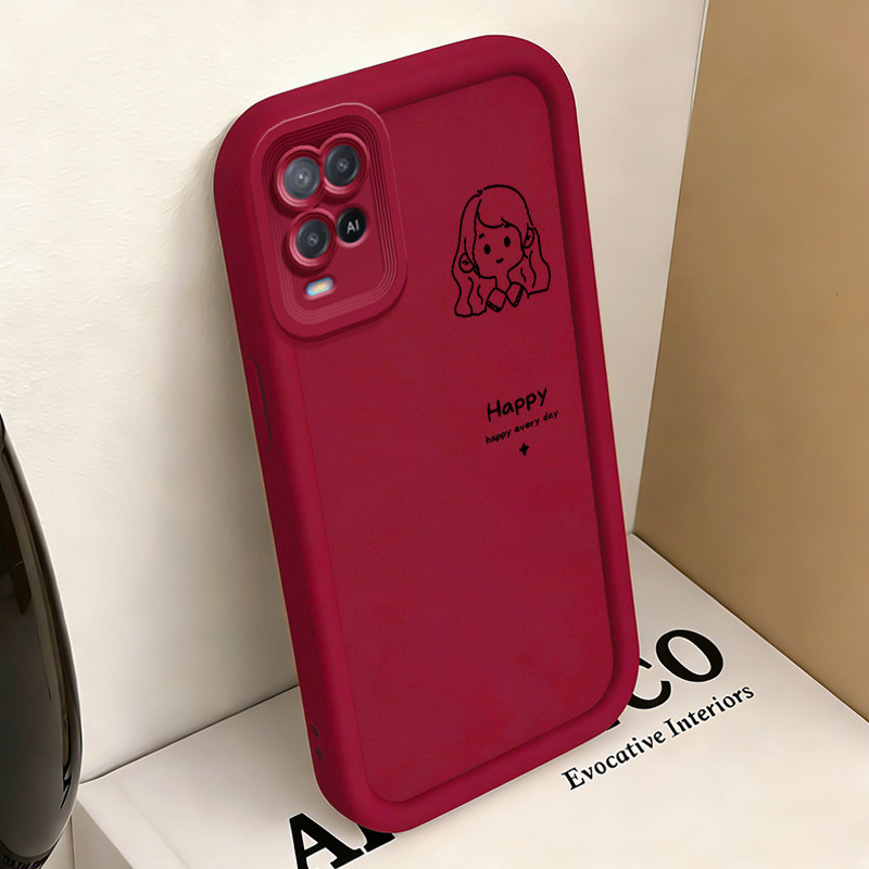 Casing Hp untuk OPPO A54 Case Avatar pasangan karakter kartun Kasing silikon Cesing Anti Crack Tahan