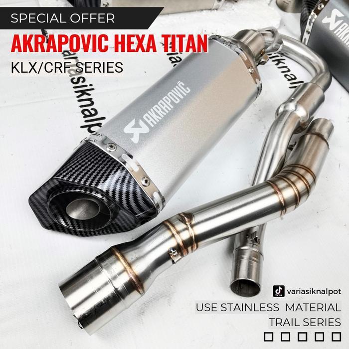 Knalpot Klx150 Crf150 Akrapovic Import Taiwan