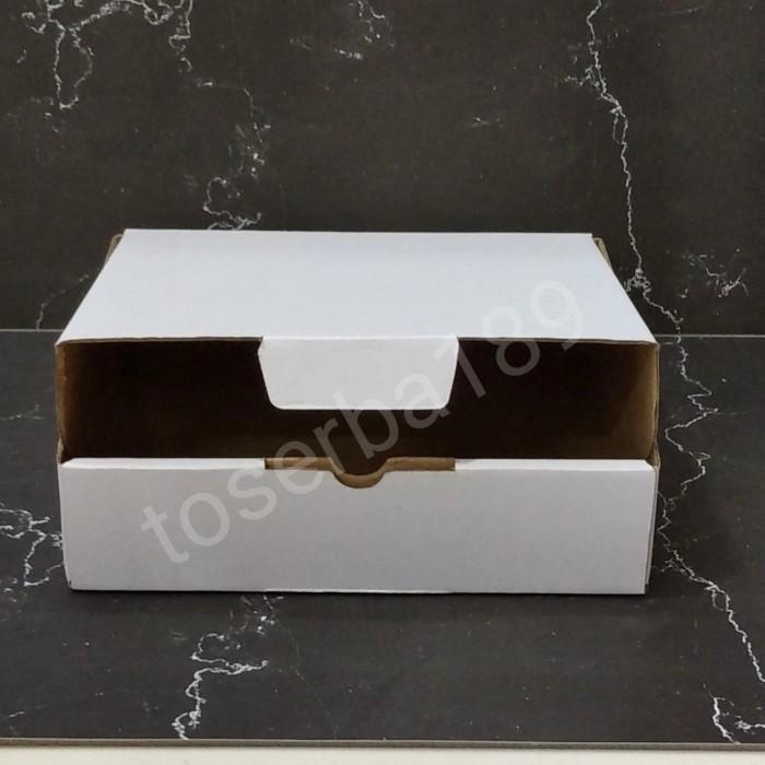 kardus box pizza / die cut uk 35x35x10 PUTIH PUTIH