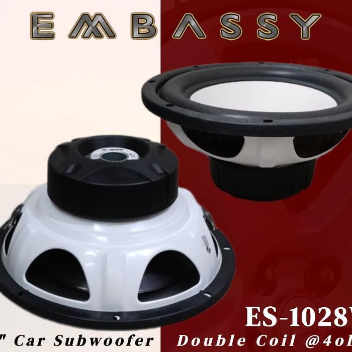Ready Speaker Subwoofer embassy 10 inch doubel coil