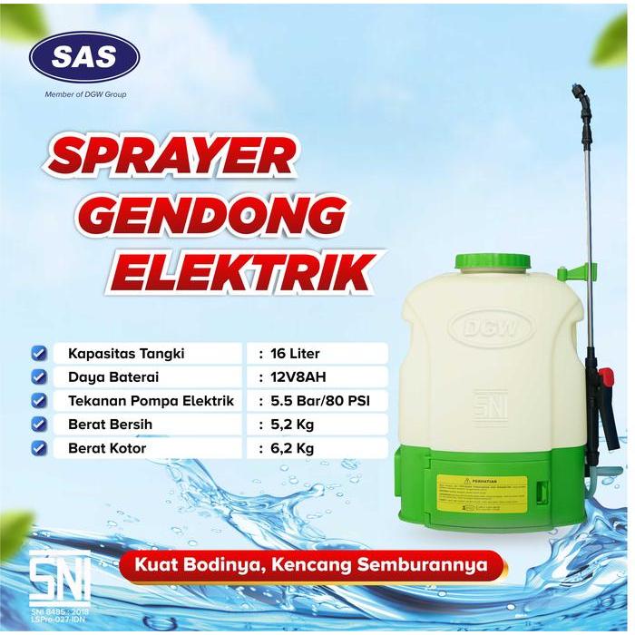 DGW - ELEKTRIK KNAPSACK SPRAYER @16 LITER