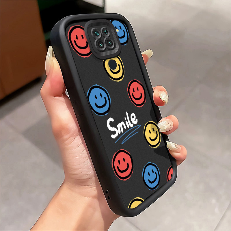 Casing Hp Xiaomi Redmi Note 9 Note 9s Note 9 Pro POCO M2 Pro Case Emoji berwarna Kasing silikon Cesi
