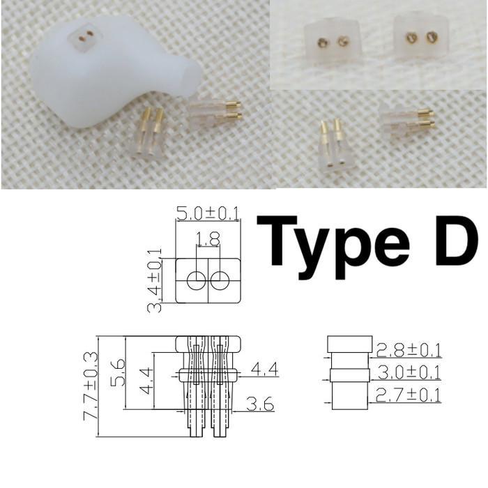 "New" Spareparet Earphone 2 Pin 0.78mm Female Pin