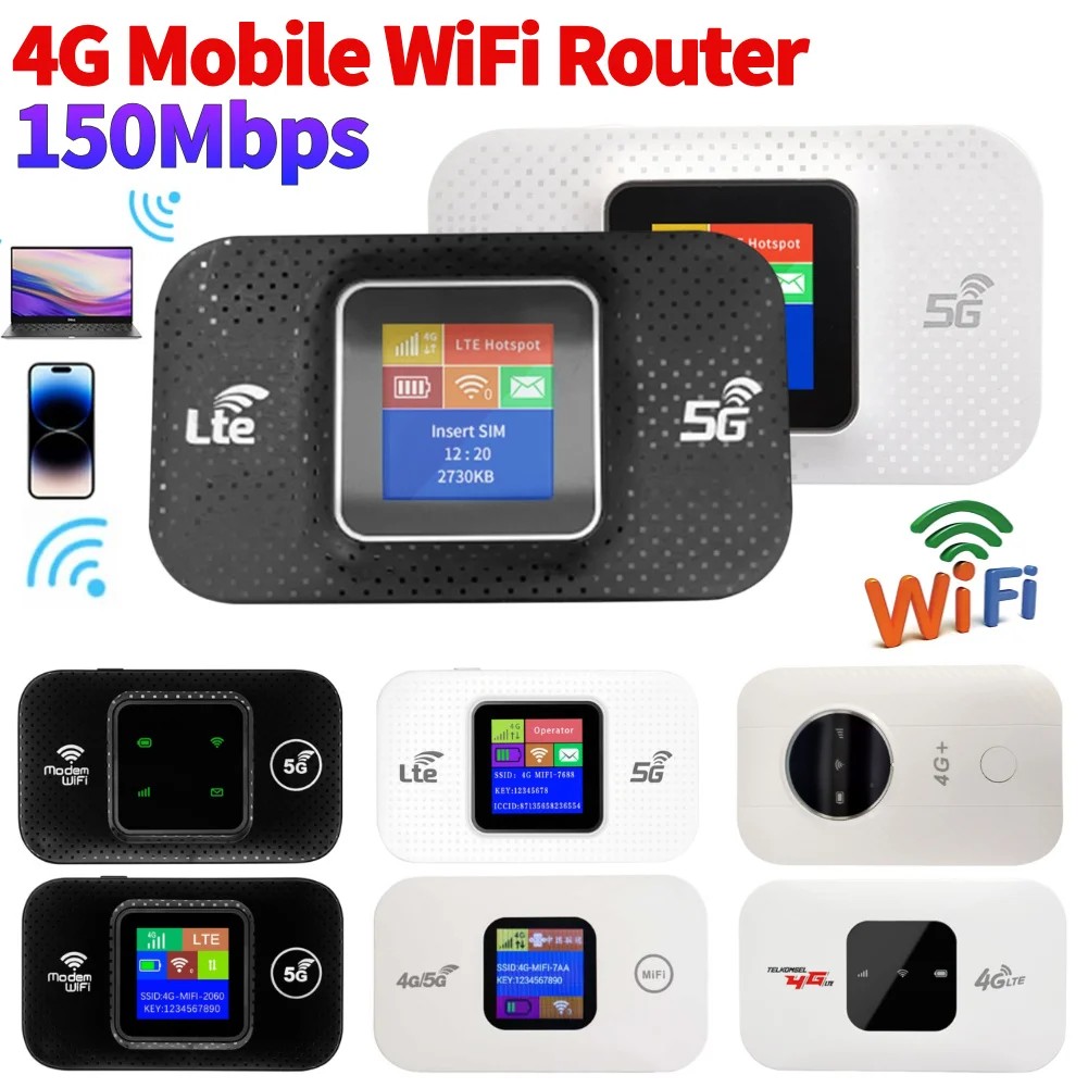 4G LTE Mini Outdoor Hotspot 150Mbps Wireless Router Sim Card Slot Portable Network Hotspot Device