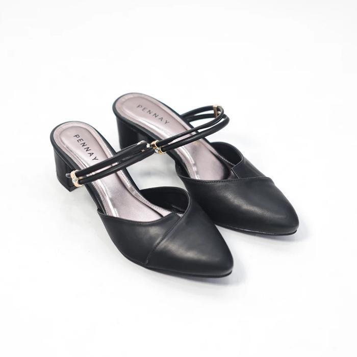 Donatello - Sepatu Sandal Wanita Mules Heels Zilly Hak Heels 5 Cm