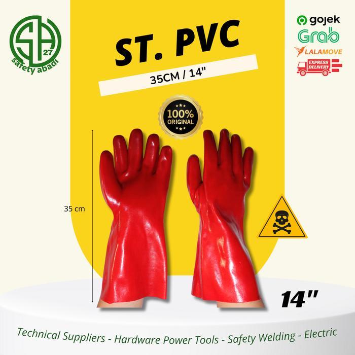 14" Sarung Tangan PVC / Sarung Tangan Kimia