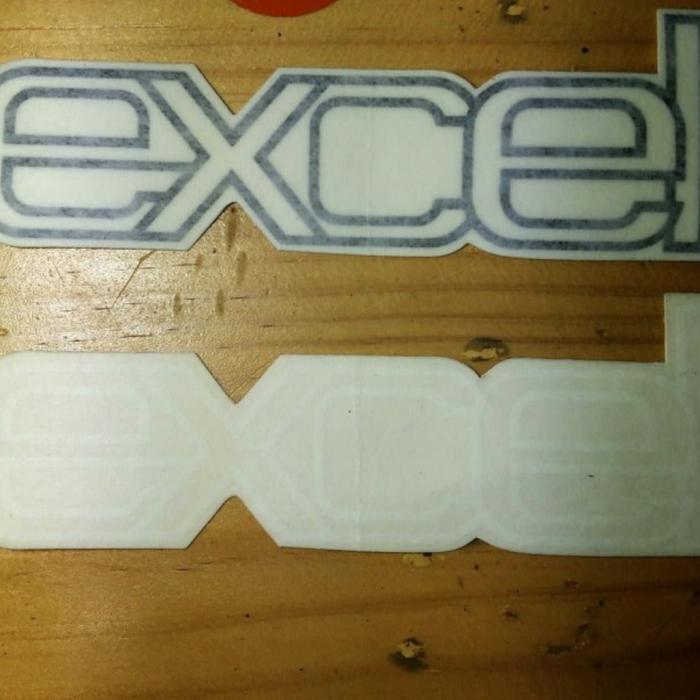 Stiker Logo Emblem Tepong Tempong Vespa Excel Original Danmotor