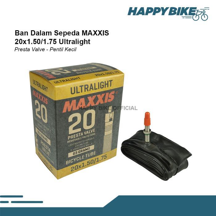 MAXXIS TUBE BAN DALAM SEPEDA LIPAT BMX 20 X 1.50/1.75 FV ULTRALIGHT