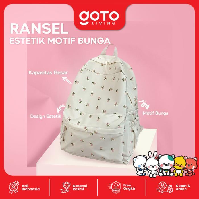 Elizabeth - Goto Artsy Tas Gendong Kuliah Sekolah Kerja Backpack Ransel Wanita