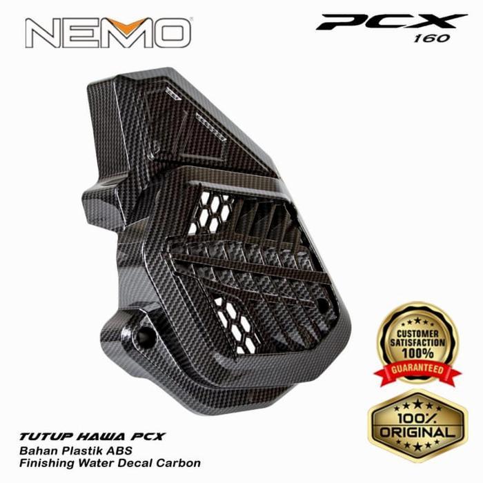 Paketan Cover Asesoris 3 Macam Carbon Honda New Pcx 160 Nemo