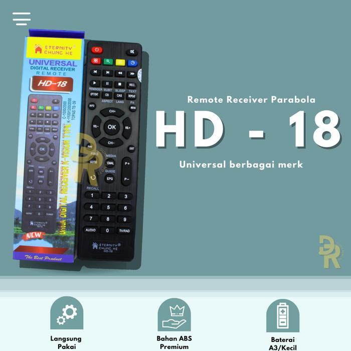 N3W Remot Remote Digital Receiver Multi Parabola COMPATIBLE KVision HD18 Bromo C2000