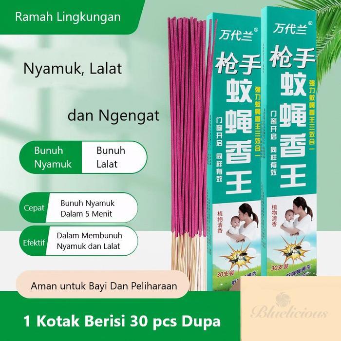 Obat Bakar Herbal Dupa Pembasmi Nyamuk Ampuh Lalat Serangga Isi 30 Stick