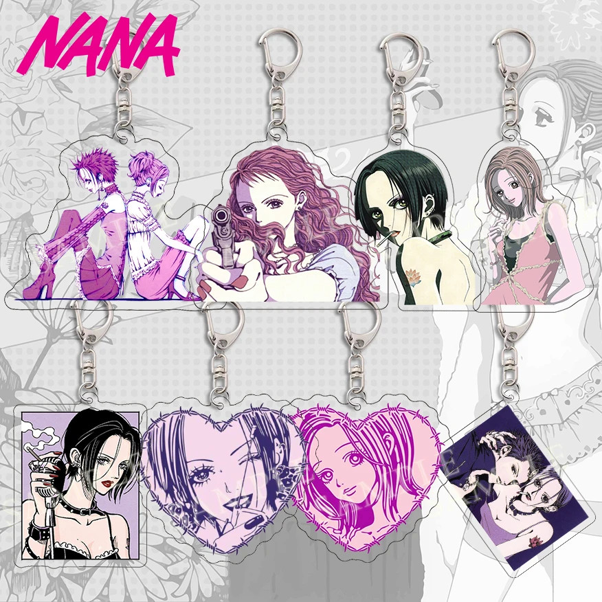 Anime Nana Manga Acrylic Keychain Oosaki Nana Komatsu Hachi Okazaki Shinichi Key Chain Collection