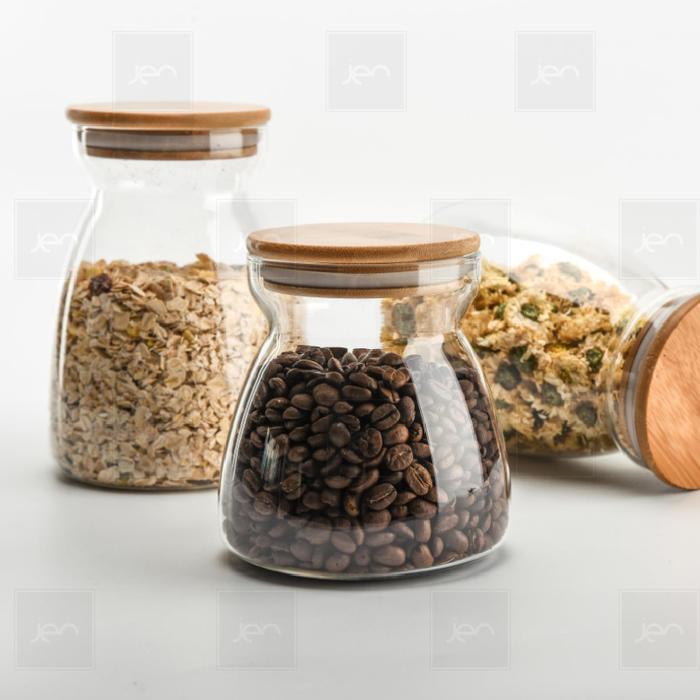 Toples Kaca Makanan Storaged Jar Display Food 600-1000ml