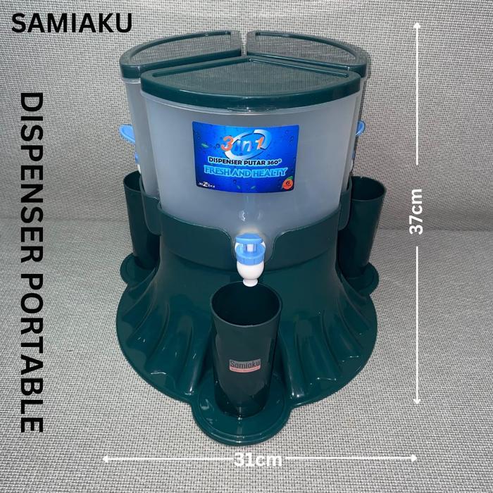 Samiaku - Dispenser Portable 3IN1 6 LITER BISA BERPUTAR 360 / dispenser air