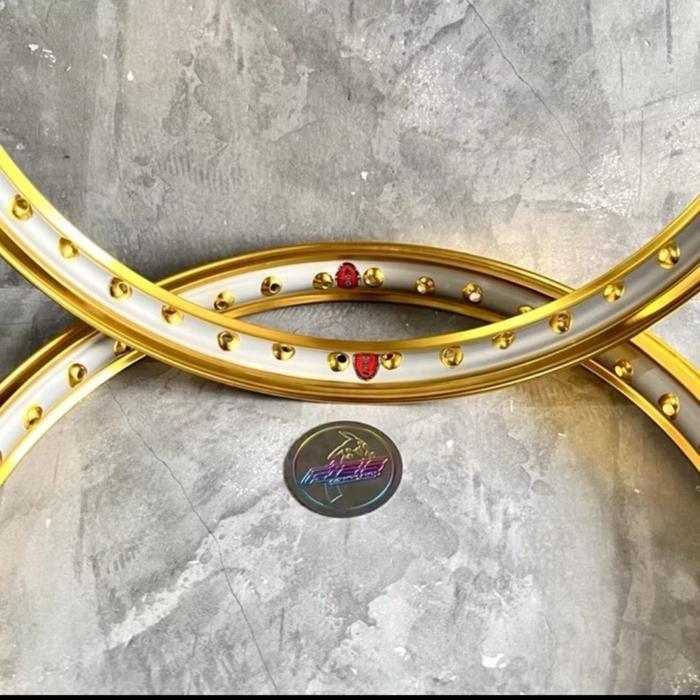 VELG AKRONT MORAD SPAIN MOTIF MATAHARI CATUR PANAH UKURAN 140/140-17 ORIGINAL THAILAND