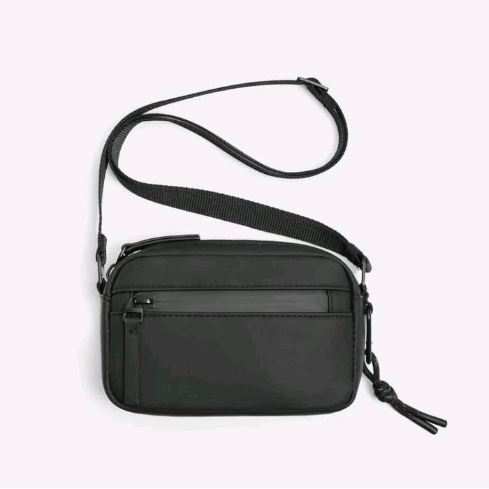TERLARIS Tas Selempang Zara Pria Original Hitam 0011