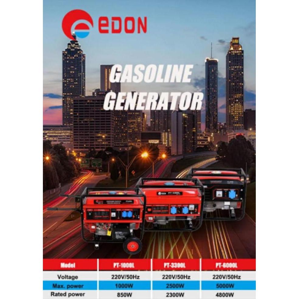 Mesin Genset Listrik Edon pt-3300 watt gasolin generator edon 3000W