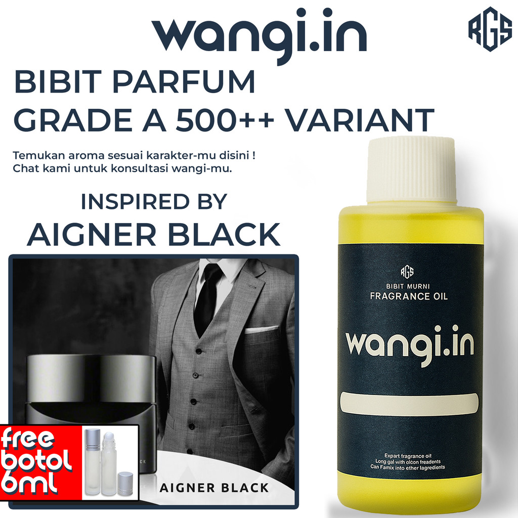 100ML AIGNER BLACK - WANGI.IN BIBIT PARFUM NON-ALKOHOL PRIA WANITA BIANG MINYAK WANGI MURNI GRADE A