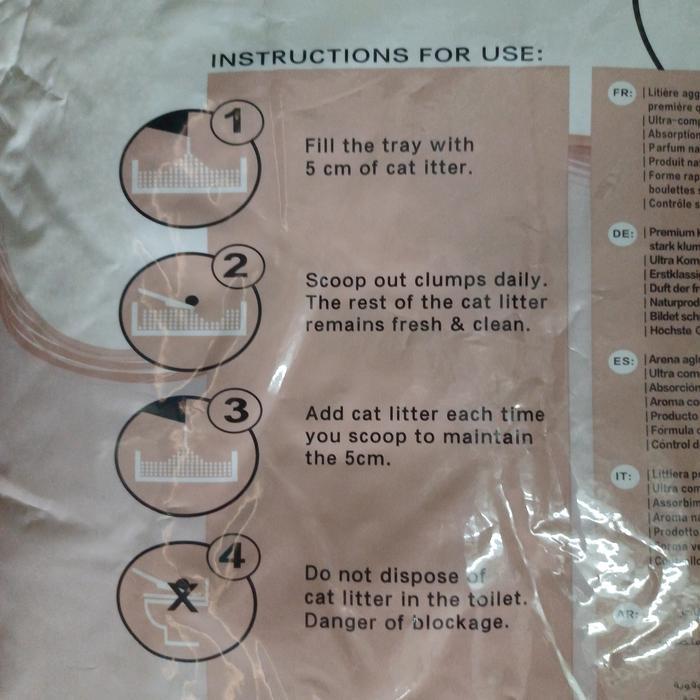 Toto Pasir Kucing 10 Liter, pasir gumpal wangi