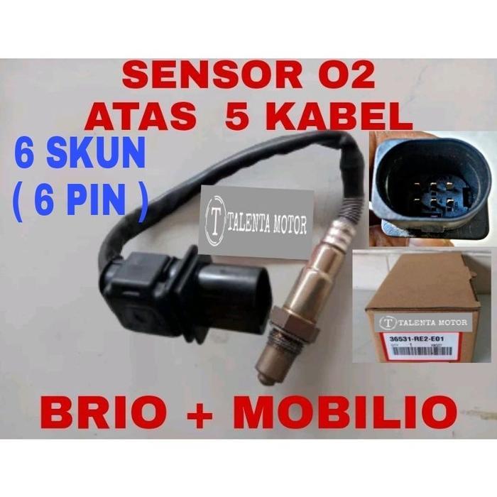 Sensor O2 Atas Brio Mobilio 6 Pin 5 Kabel Oxigen Oksigen