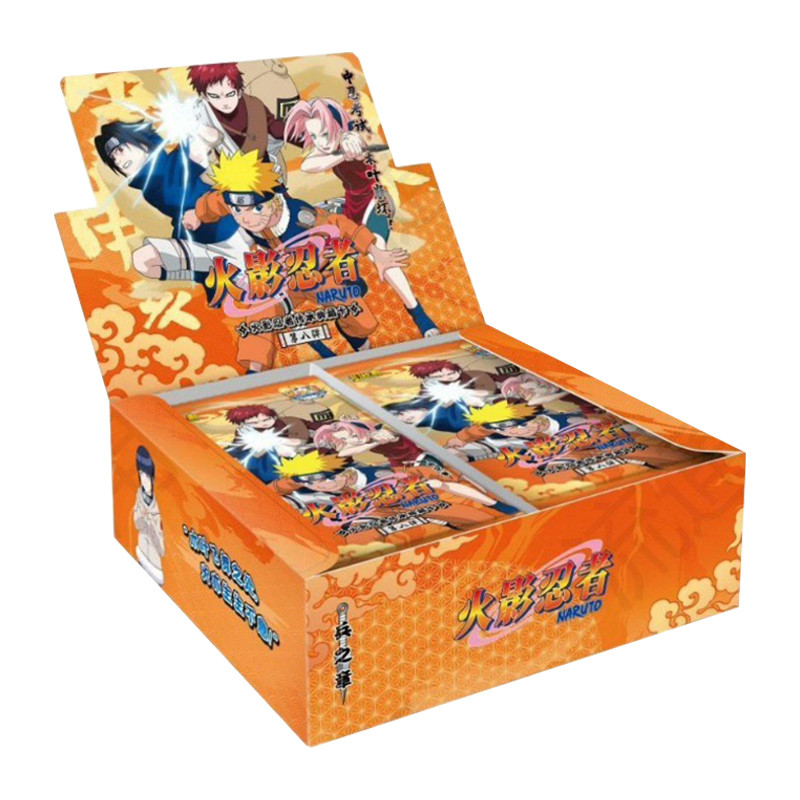 KAYOU Genuine Naruto Cards Box Anime Figure Card Booster Pack Sasuke Collection Flash Card Toy