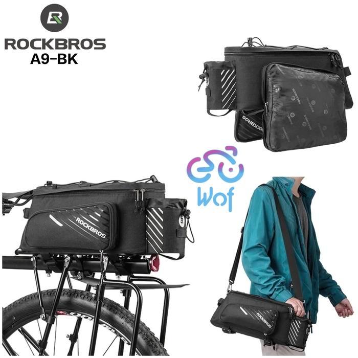 Shimano Bike - Rockbros A9-Bk Tas Pannier Touring Sepeda Bicycle Bike Bag Bagasi A9Bk