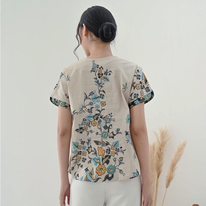 Atasan Blouse Batik Wanita - Baju Cheongsam Imlek