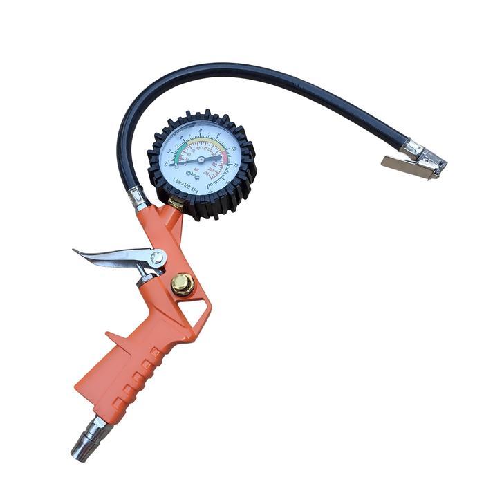 Tire Inflation Gun Meter Kompresor Alat Pengisi Pengukur Tekanan Angin Ban Terpercaya