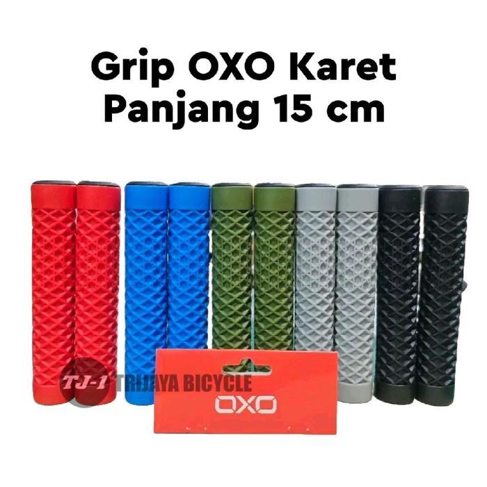 Meroca Bike - Hand Grip Oxo Waffle Karet Stang Panjang Sepeda Fixie Lowrider Commuter Bike Merk