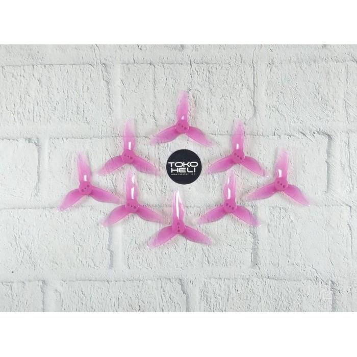 4 PAIR GEMFAN HURRICANE 2023 3 BLADE 2" PROPELLER - PINK