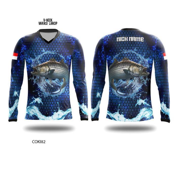 SIAPKIRIM Kaos Baju Jersey jersy mancing fishing kali mania liar Lengan Panjang READY STOCK