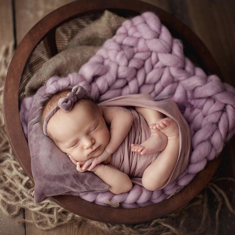 Baby Girl Headband Newborn  Photography Props Newborn Pillow Photography Accessories Bowknot Headwea