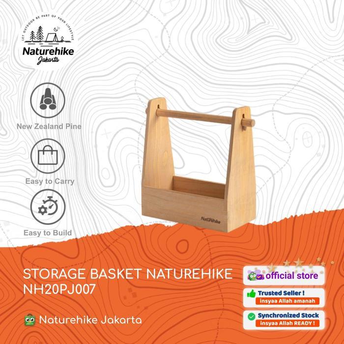 KERANJANG KAYU CAMPING / BBQ / MASAK / BUMBU NATUREHIKE NH20PJ007