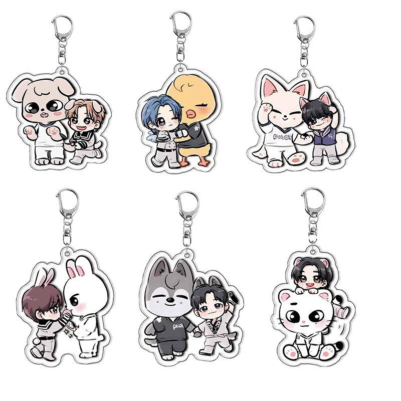 Skzoo Stray Kids Keychain Acrylic Keychain Accessories, Stray Kids Accessories Creat Bags Car