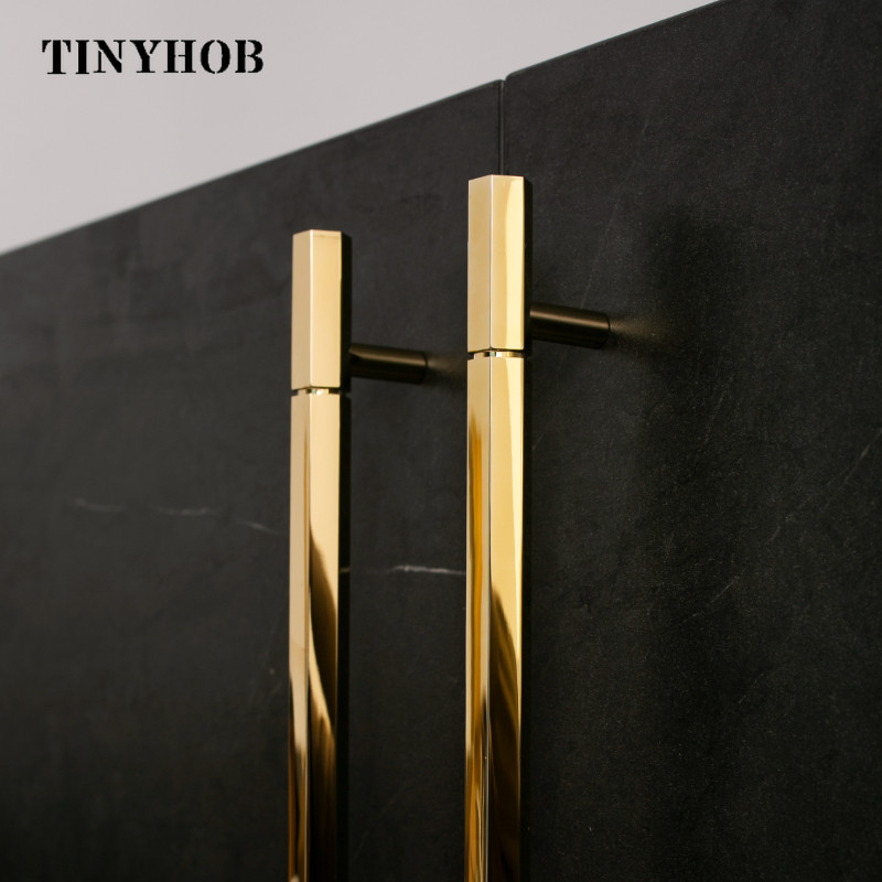 Shiny Gold/ Hexagon Solid Brass Drawer Knobs T Bar Handle Dresser Pulls Kitchen Cabinet Door Handle
