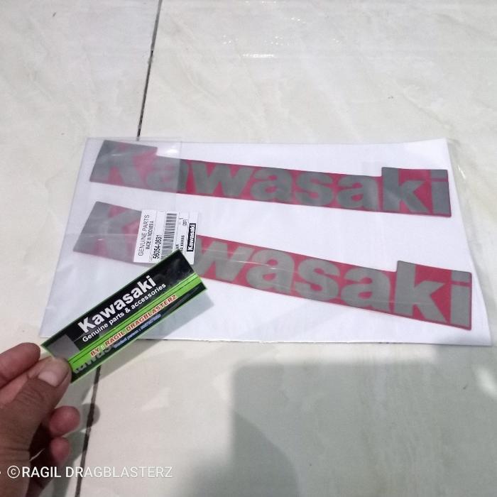 Striping Stiker Fairing Bawah Ninja Rr Old Merah Original