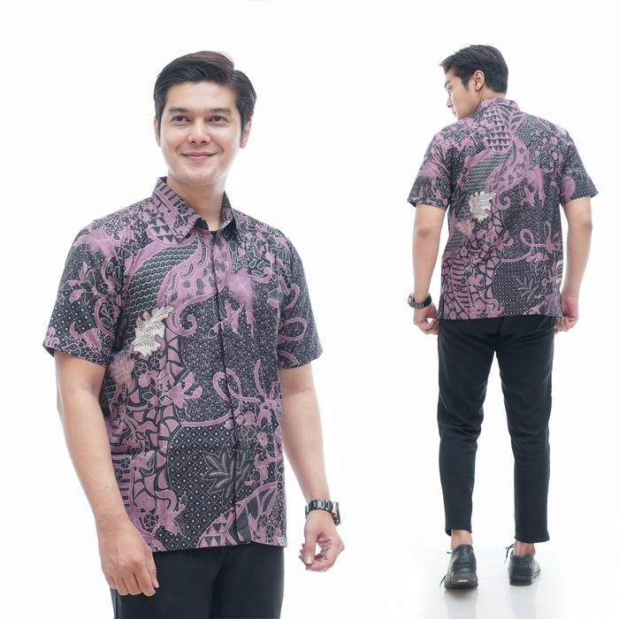 BATIK SAIDA STORE kemeja batik lengan pendek baju batik lengan pendek hem batik mewah dan keren