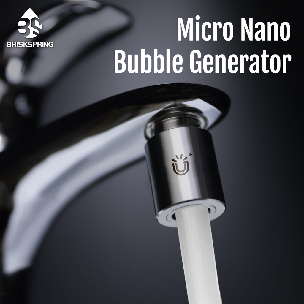 BriskSpring Micro Nano Bubble Generator 360 720 Home Rotatable Kitchen Faucet Extender Fruit