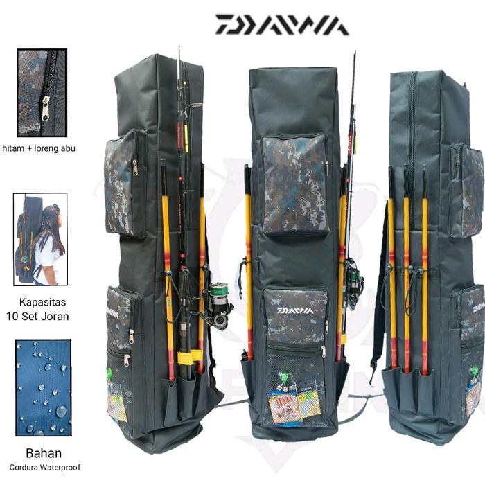 Daiwa - Tas Pancing Jumbo Ransel Kotak Big Size Cordura Waterproof 100cm Buat Joran Tegek Joran Reel
