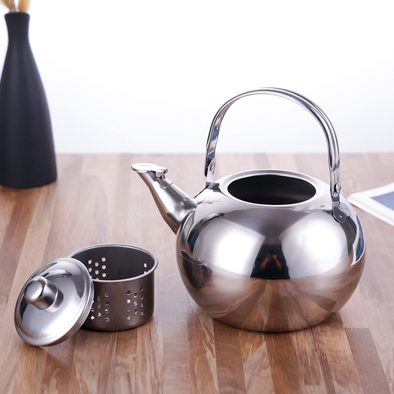 Stainless Steel Kettle Kettle Kettle Heat Resistant Handle Stovetop Kettle Camping Tea Coffee Pot