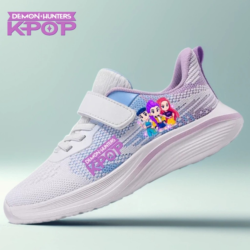 Kpop Demon Hunter Kids Shoes Children Tennis Shoes Huntrix Rumi Mira Zoey Basket Shoes Girl Group