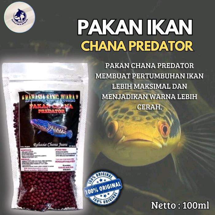 Pakan Ikan Chana Predator 100gr - Makanan Ikan Hias