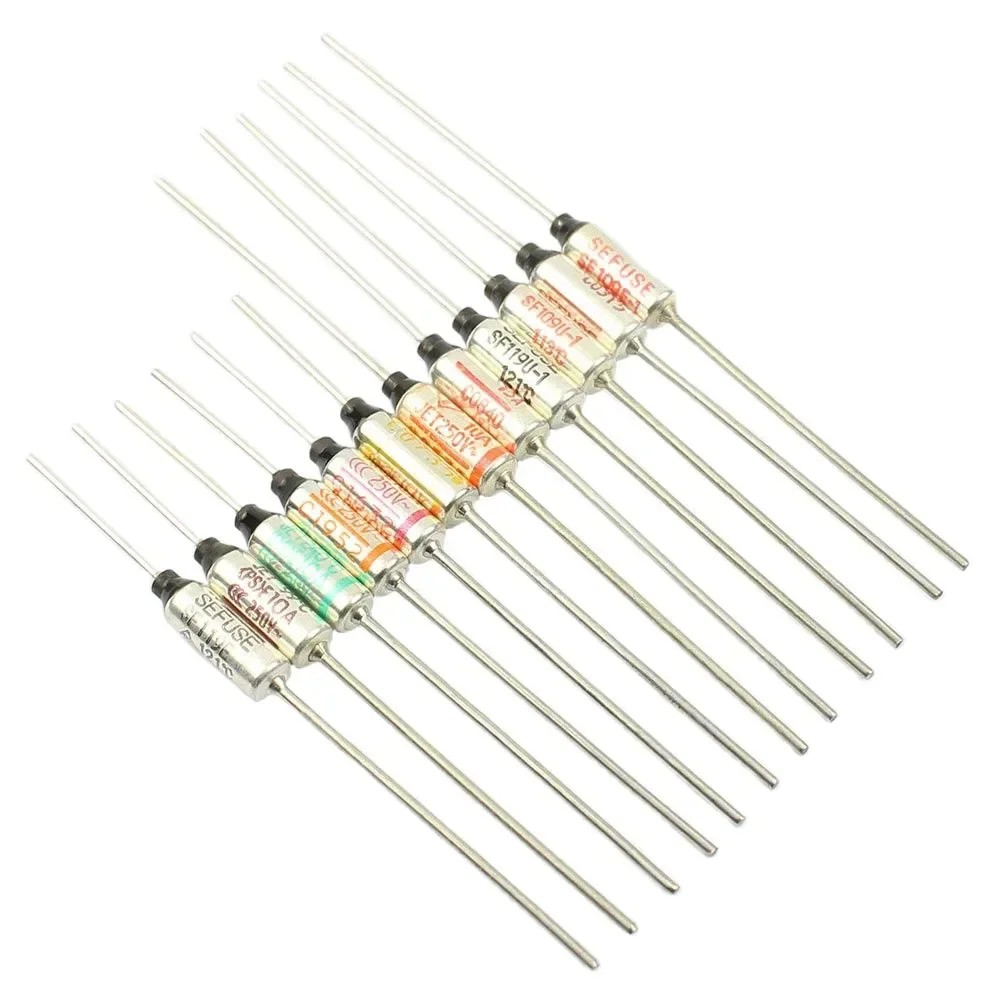 5Pcs Thermal Fuse Sf 73 77 99 113 117 121 128 129 133 142 157 172 184 192 216 227 240 C Degree 250V