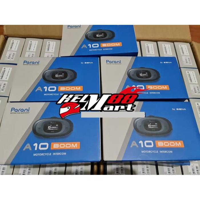 ASLI Interkom PARANI A10 BOOM & WIRED Bluetooth Intercom SENA READY STOCK