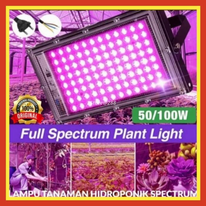 Growlight LED Lampu Sorot UV Hidroponik Full Spectrum Tanaman Tumbuhan Bunga Fotosintesis UV-B