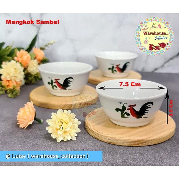 Mangkok Kecil Cap Ayam Jago Toyoki / Mangkuk Mini Jadul / Mangkok Sambel Jago Toyoki Mangkok